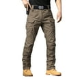 thumbnail image 2 of Men's Cargo Work Trousers With Multiple Pockets Outdoor Hiking Adventure Utility Pants For Casual Daily Wear Pants Loose Fit Straight Legs Beach Trousers, 2 of 4