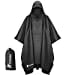 thumbnail image 3 of PTEROMY Poncho Pluie à Capuche pour Adulte avec Poche, Imperméable Imperméable Unisexe Léger pour la Randonnée Camping d'Urgence (Noir), 3 of 15