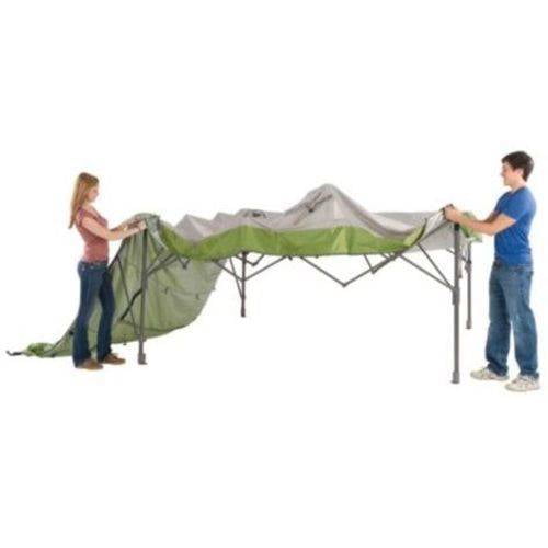 Embankment Alleviation amusement Coleman 10' x 10' Instant Straight Leg Canopy Gazebo with Added Swing Wall  (100 Sq. ft Coverage) - Walmart.com