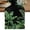 Black, Green, Emerald, variant on Tropical Leaves Short Table Runner 36 Inches Long,Summer Green Botanical Plants Branches Cotton Linen Table Runners Dresser Scarves,Fabric Tabletop Scarf Furniture Cover for Home Dinner Party 13"x36"