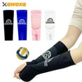 thumbnail image 2 of 1 Pair Volleyball Padded Passing Forearm Hitting Sleeves, Arm Sleeves and Wrist Support with Protection Pad for Girl, Boy, Adult, 2 of 9