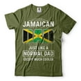 thumbnail image 4 of Jamaican Dad Shirt Fathers Day Jamaican Shirt Jamaican Father Gifts Jamaica Patriotic Flag Shirt (X-Large Navy Blue), 4 of 6