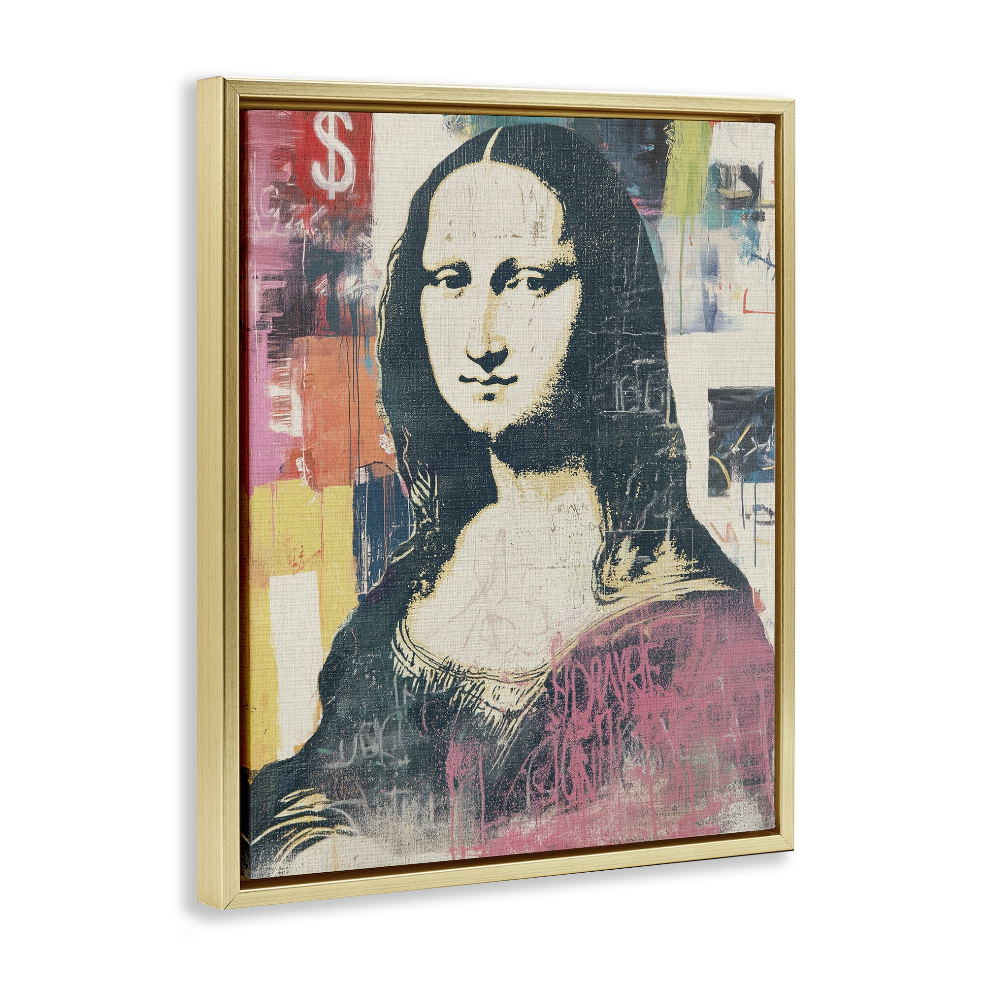 Stupell Industries Urban Renaissance Portrait Gold Framed Floater Canvas Wall Art, design by Svetlana Aleynikova