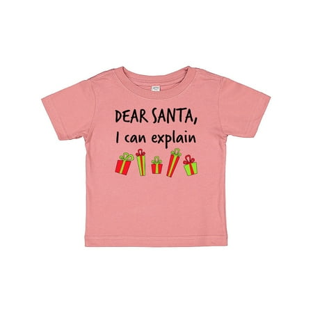 

Inktastic Dear Santa I Can Explain... Gift Baby Boy or Baby Girl T-Shirt