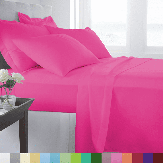 Woven Trends Hotel Luxury Bed Sheets Set - 1800 Series Supreme Collection, Extra Deep Pockets Sheets, Wrinkle Fade Stain Resistant, Softest Sheets