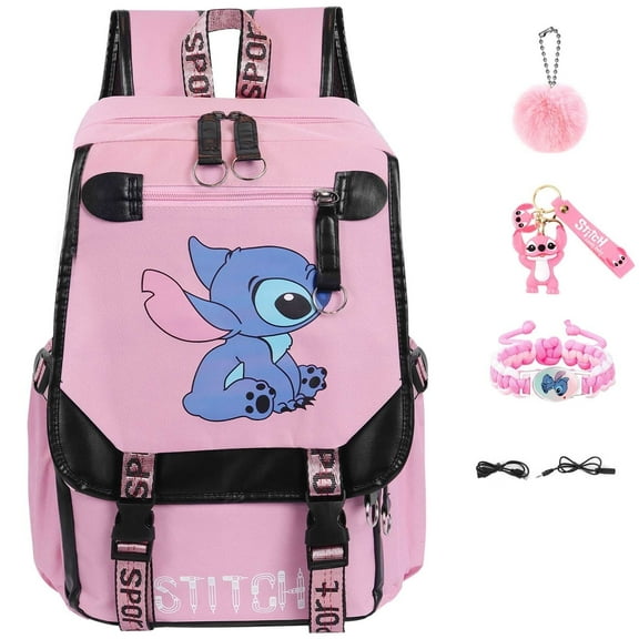 Cartoon Animation Casual Backpack, Cute Student School Bag, Free Charm, Hand Strap, Badge. Great Texture, Student Back to School, Gift. ﻿
