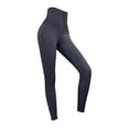 thumbnail image 4 of Pantalones de yoga de calidad de compresión suaves para mujer Leggings de control de abdomen para mujeres y niñas Levantamiento de glúteos Gimnas Gris M Baoblaze Pantalones de yoga para control de abdomen, 4 of 8