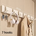thumbnail image 3 of Gancho invisible para puerta de baño detrás del gancho para ropa plegable percha plegable para ropa, 3 of 8