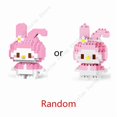 thumbnail image 5 of Sanrio Building Blocks Hello Kitty Bricks Kuromi Cinnamoroll Assembly Block Toys Cartoon Anime Figures Christmas Gift 05 no box, 5 of 5