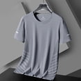 thumbnail image 3 of Men‘s T-shirt Running Sports T-shirt Fitness Training Breathable Gym Short Sleeved T-shirt Quick Drying Men Clothing Tops Summer, 3 of 7