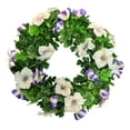 thumbnail image 2 of St Patrick’s Day Green Wreath 14.2 In, Artificial Shamrock Door Or Wall Decor For Indoor Outdoor Use, Gold Accent, Fade Resistant, Seasonal Entryway Highlight, Gift Ready, Easy Hang, 2 of 7