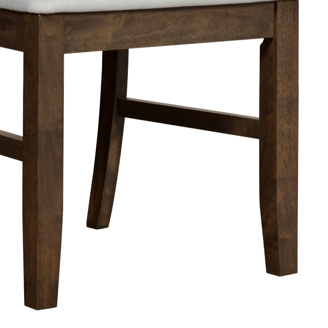 Home Design Oden Dining Chair (Set of 4), Brown/Gray, X-back design, Padded seat, Upholstered in soft gray fabric, Comfortable seating, Rustic-modern style