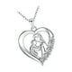 thumbnail image 2 of Paquete de 2 a 4 collares de corazón para mamá e hijo, regalo del día de la madre para abuela e hija 2 piezas, 2 of 10