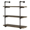 thumbnail image 3 of Danya B. Three Tier Industrial Pipe Wall Shelf, 3 of 6