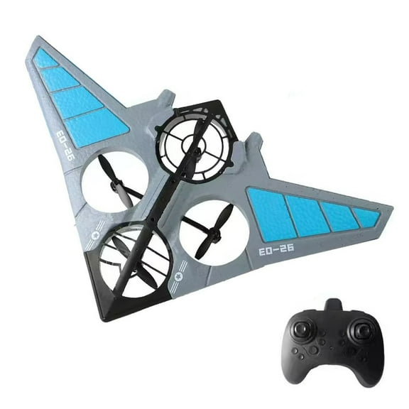 9.6"x12.8"x2.6" Remote Control Airplane - 360° Eversion, Durables Foam Crashing-Proof Designed, Stables Flight - Fly Kits for Outdoor Flight Training and Beginners