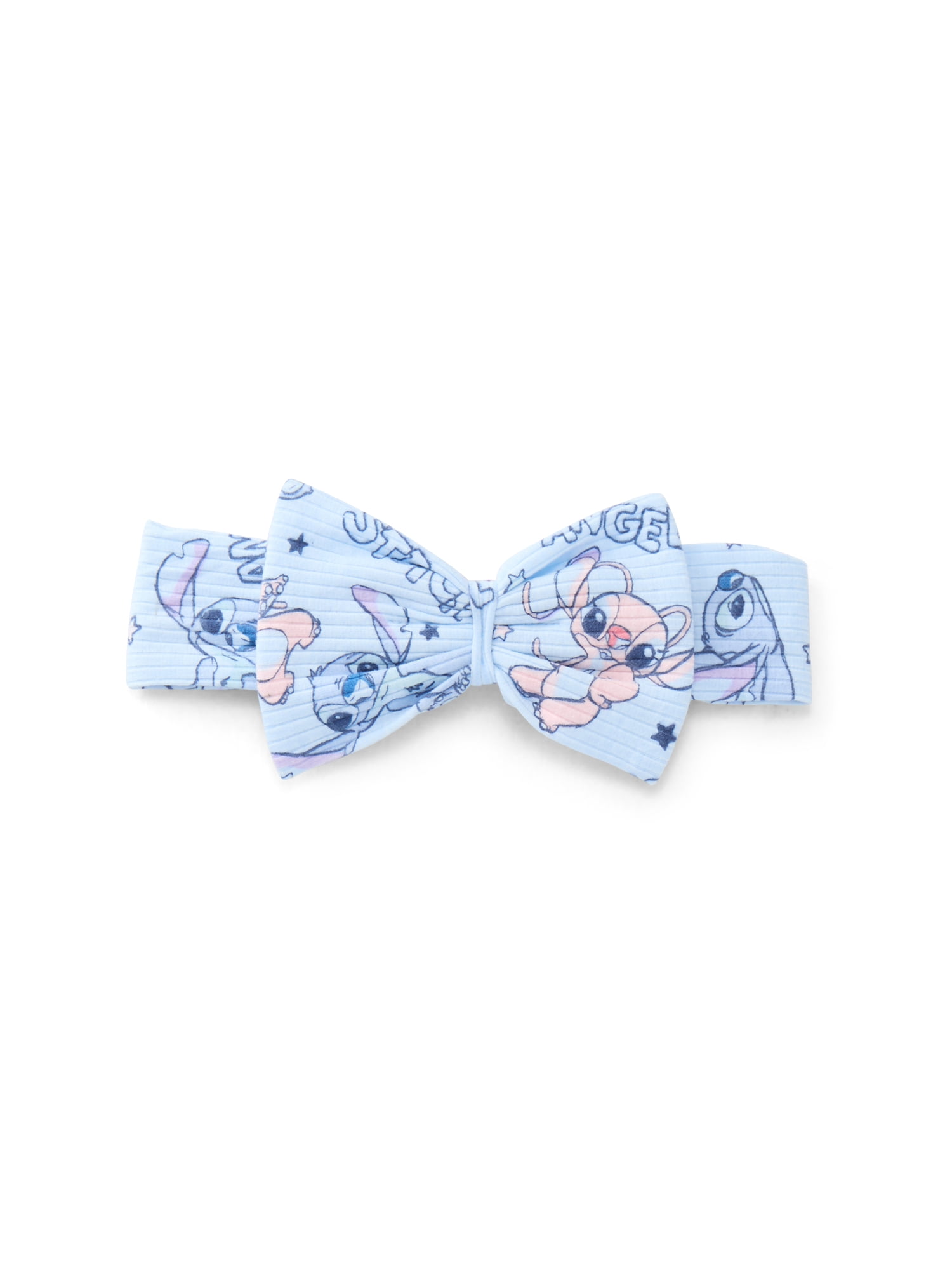 Stitch Baby Girls Graphic Tulle Sweatshirt and Printed Leggings with Bow Headband Set, 3-Piece, Sizes 0/3M-24M