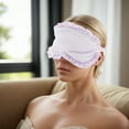 thumbnail image 6 of 1 Pc Sleep Mask Soft Eye Shade Cover for Light for Travel for Rest Light Purple, 6 of 6