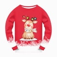 thumbnail image 4 of Paguaki Kids Christmas Pajamas Cotton Long Sleeve Matching Holiday Pjs Set Toddler Boys Girls Xmas Jammies Xmas Set, 4 of 5