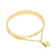 thumbnail image 3 of Pulsera con colgante de mariposa, pulsera de mariposa para mujer con borde redondo elegante clásico dorado, 3 of 10