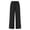 A01 Black, variant on qolati Wide Leg Pants Women Casual Palazzo Drawstring Elastic Waist Vacation Trousers Side Floral Embroidery Hollow Out Summer Beach Pants Size L
