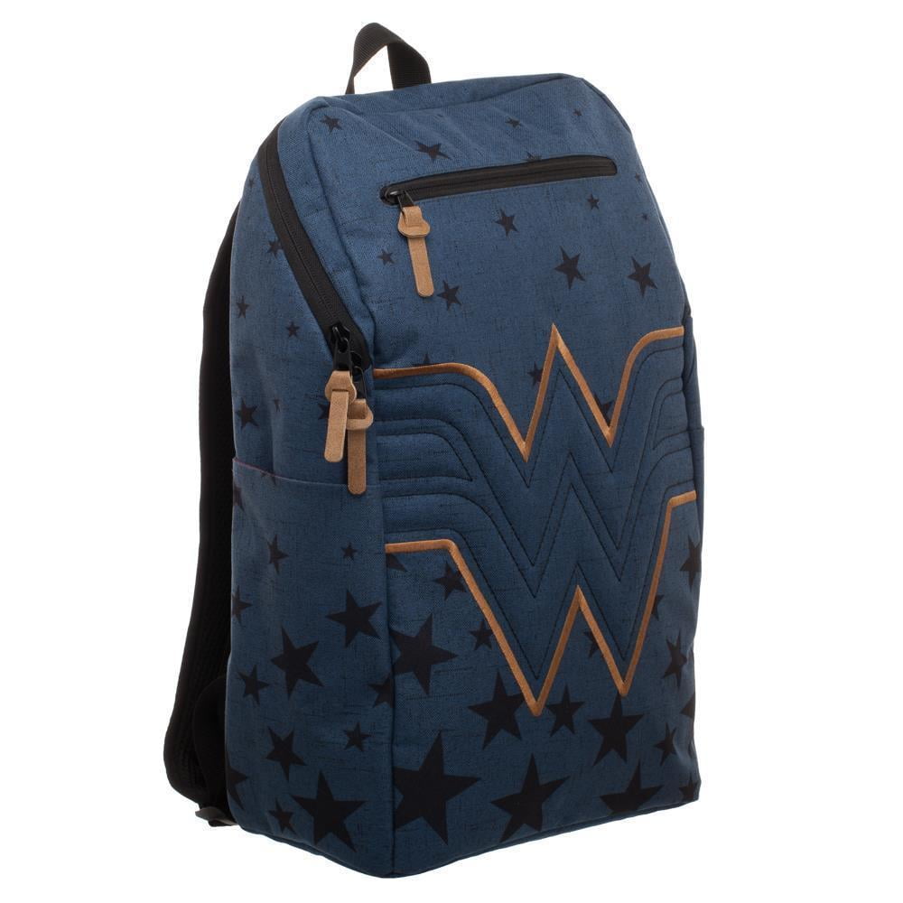 blue and gold backpack