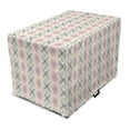 thumbnail image 1 of Floral Dog Crate Cover, Ornamental Mediterranean Print with Leafy Streaks Oriental and Hipster, Easy to Use Pet Kennel Cover Small Dogs Puppies Kittens, 7 Sizes, Champagne and Multicolor, by Ambesonne, 1 of 1