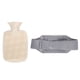 thumbnail image 1 of Calentador De Agua Caliente Para La Cintura, Bolsa De Agua Caliente Para La Cintura Con Compresa Caliente Gris Claro Súper Suave Con Cubierta De Felpa Para El Abdomen, 1 of 8