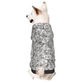 thumbnail image 1 of Fotbe Silver Glitter Sudadera con Estampado para Perros Pequeños – Suéter con Capucha para Mascotas, Tela Suave de Forro Polar con Bolsillo-Medium, 1 of 7