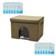 thumbnail image 5 of Casa de gato de enfriamiento de verano con 12 paquetes de hielo Villa plegada Refugio de mascotas de perrera para gatos interiores accesorio de, 5 of 9
