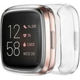 thumbnail image 1 of REQO 2 Pack for Fitbit Versa 2 Screen Protector Case, Soft Plated TPU Full Around Sensitive Touch Protective Cover for Fitbit Versa 2 Smartwatch Accessories, 1 of 7