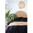 thumbnail image 2 of DecorAvenue Ultra-Luxe Crushed Velvet Cushion Covers Set of 2 No Filler Included Size 24 x 24 Inches Black Color, 2 of 3