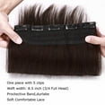 thumbnail image 4 of Benehair Clip in One Piece 100% Remy Real Human Hair 3/4 Full Head Straight for Women 8"-24" Brown Thick, 4 of 10