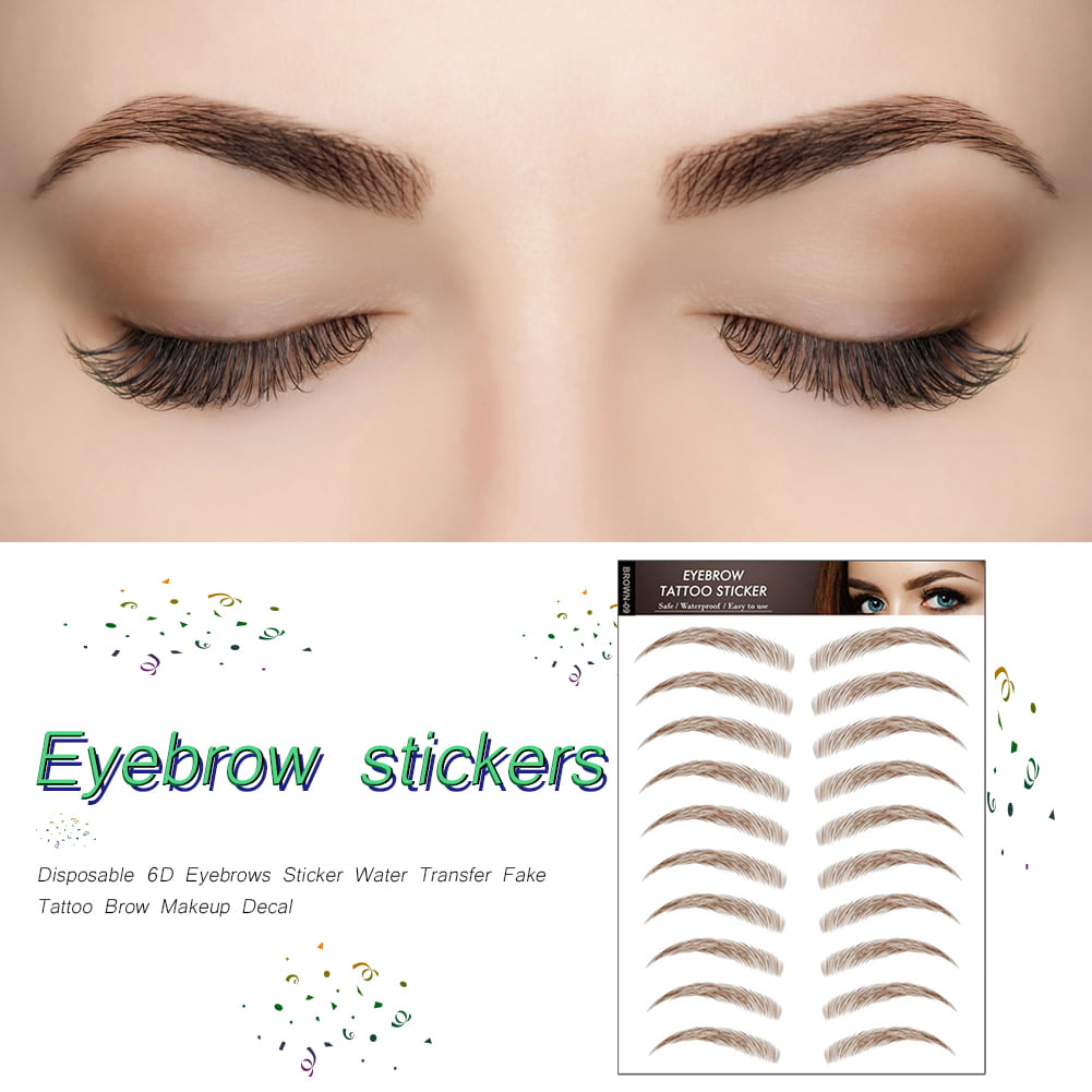 4D Eyebrow Tattoo Realistic Brown 132 Pairs,Improved Fake Eyebrows,Water  Transfer Sticker for Eyebrows Makeup Tools,Waterproof Long Lasting Imitation  Eyebrows : Amazon.ca: Beauty & Personal Care