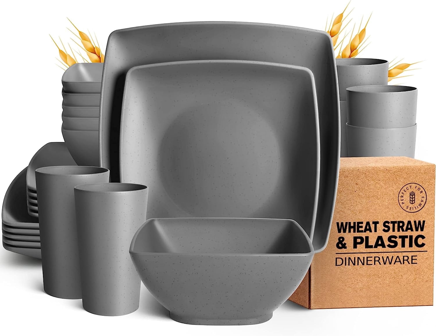 Coleman 24-Piece Enamel Camping Dinnerware Set, Dining Utensils