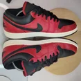 thumbnail image 5 of Ni - ke Ni - ke Air Jordan 1 Low Mens's Size 11 Red & Black 553558-605, 5 of 5