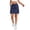 Navy #005, variant on Womens Cargo Skort Skirt Drawstring Stretchy Summer Skirts with 4 Pockets Golf Travel Hiking Skorts S