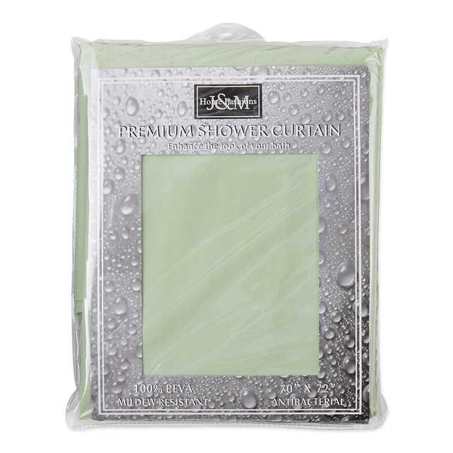 Polyester/PEVA Shower Curtain 70x72", Antibacterial and Mildew