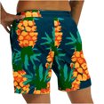 thumbnail image 4 of Puntoco Pantalones Cortos De Playa Para Hombre, Pantalones Cortos Estampados Con Bolsillo Con Cordón, Amarillo Xl, Pantalones Cortos Hombre, 4 of 6