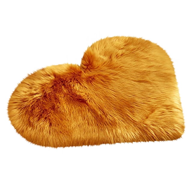 Faux Sheepskin Rug Non Slip Bedroom Carpet Mat 40 cm x 50 cm Polyester Area Rug