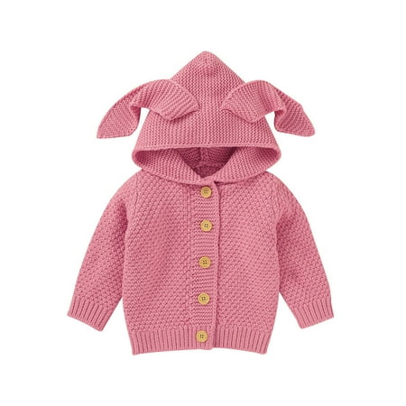 

Kids Jackets for Girls Boys Newborn Infant Baby Winter Jacket Warm Coat Knit Outwear Hooded Sweater