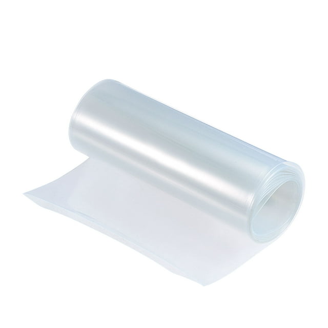 Unique Bargains 150mm Flat 1.5m Clear PVC Heat Shrink Tube Wraps Battery Wrap for Big Battery Pack