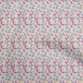 thumbnail image 1 of oneOone Silk Tabby Peach Fabric Watercolor Floral Sewing Craft Projects Fabric Prints By Yard 42 Inch Wide, 1 of 5