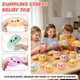 thumbnail image 3 of Juguete antiestrés apretable de dumpling con glitter Zercuop, 3 of 6