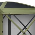 thumbnail image 4 of Zaverox Pop up Gazebo Screen Tent, 12 x 12 ft Large 6-Sided Camping Canopy Tent with Removable Top & Carry Bag, Quick-Set & Bite-Proof, Screen House Sun Shelter for 8-10 Persons Backyard Patio, Green, 4 of 6