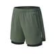 thumbnail image 1 of Pantalones Cortos para Hombre con Bolsillos de Cremallera Bandaje de Color Sólido Cintura Elástica Casual Bottoms de Moda Pantalones Cortos para Hombre Cintura Elástica, 1 of 5