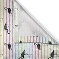 thumbnail image 3 of Ambesonne Flamingo Kitchen Curtains, Exotic Birds Rainbow Lines, 55"x45", Multicolor, 3 of 3