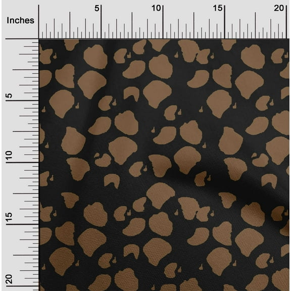 oneOone Polyester Lycra Black Fabric Animal Skin Sewing Craft Projects Fabric Prints By Yard 56 Inch Wide-QQM