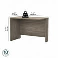 thumbnail image 4 of Pemberly Row 42W Desk Return in Modern Hickory - Engineered Wood, 4 of 5