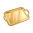 thumbnail image 4 of Fancyes Rectangle Serving Tray Food Tray,Multipurpose,Tea Cup Tay Decorative Tray Vanity Tray for Office Coffee Table Kitchen Bedroom Gold, 4 of 8