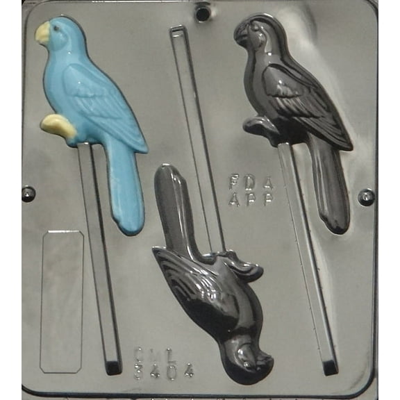 3404 Parrot Lollipop Chocolate Candy Mold